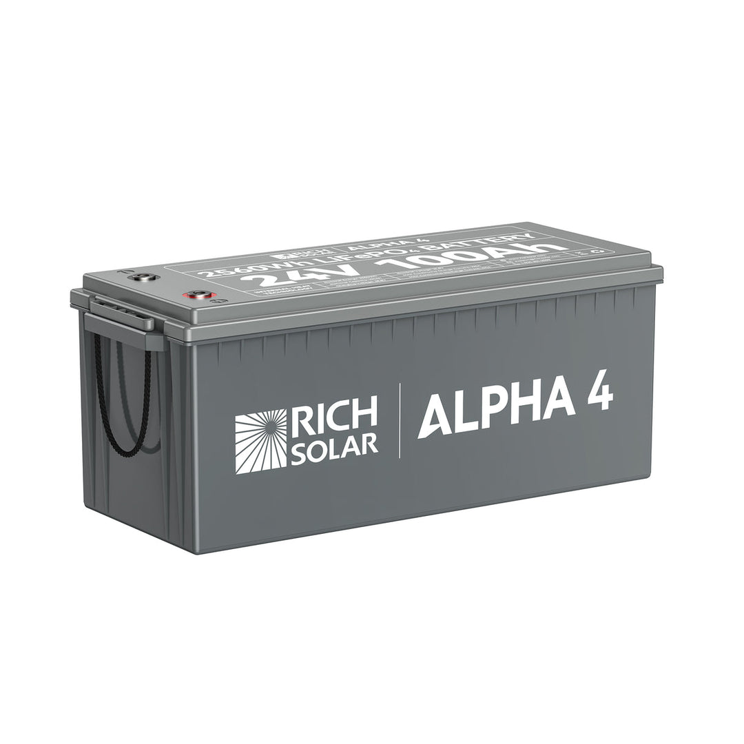 Rich Solar ALPHA 4 | 24V 100Ah LiFePO4 Battery