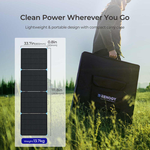 Renogy Light-Suitcase 400W solar panel