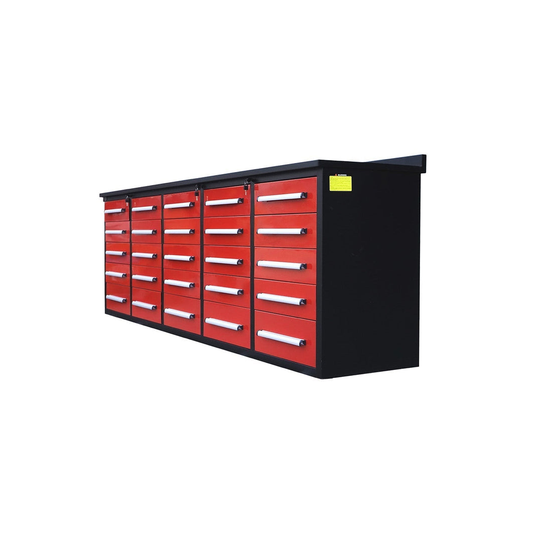 10 ft Heavy Duty Workbench with 25 Drawers