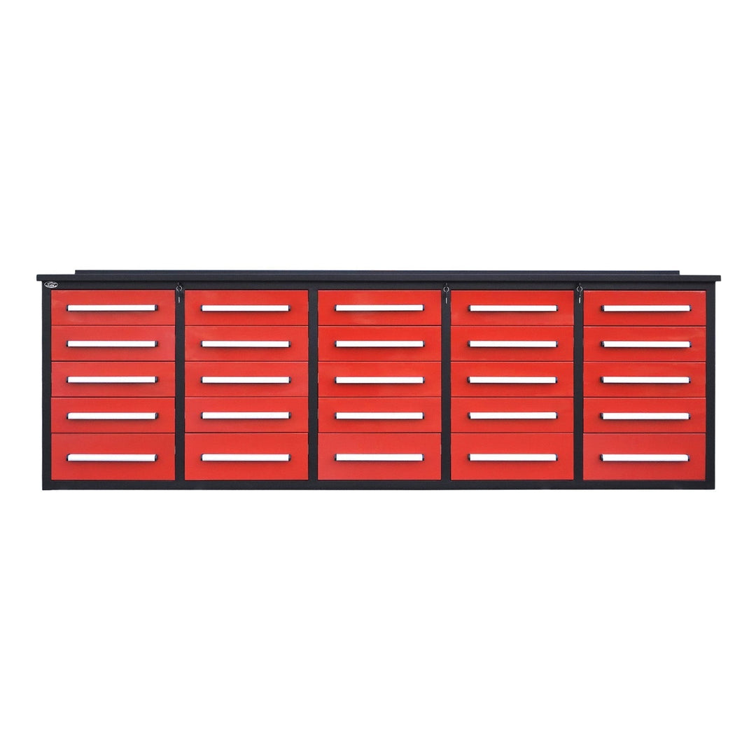 10 ft Heavy Duty Workbench with 25 Drawers