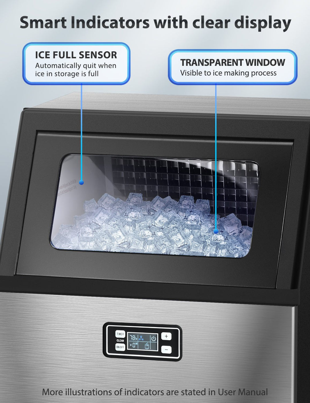 Freestanding Commercial Ice Maker - Z5845A - Multiple Sizes - 100LBS 200LBS 265LBS