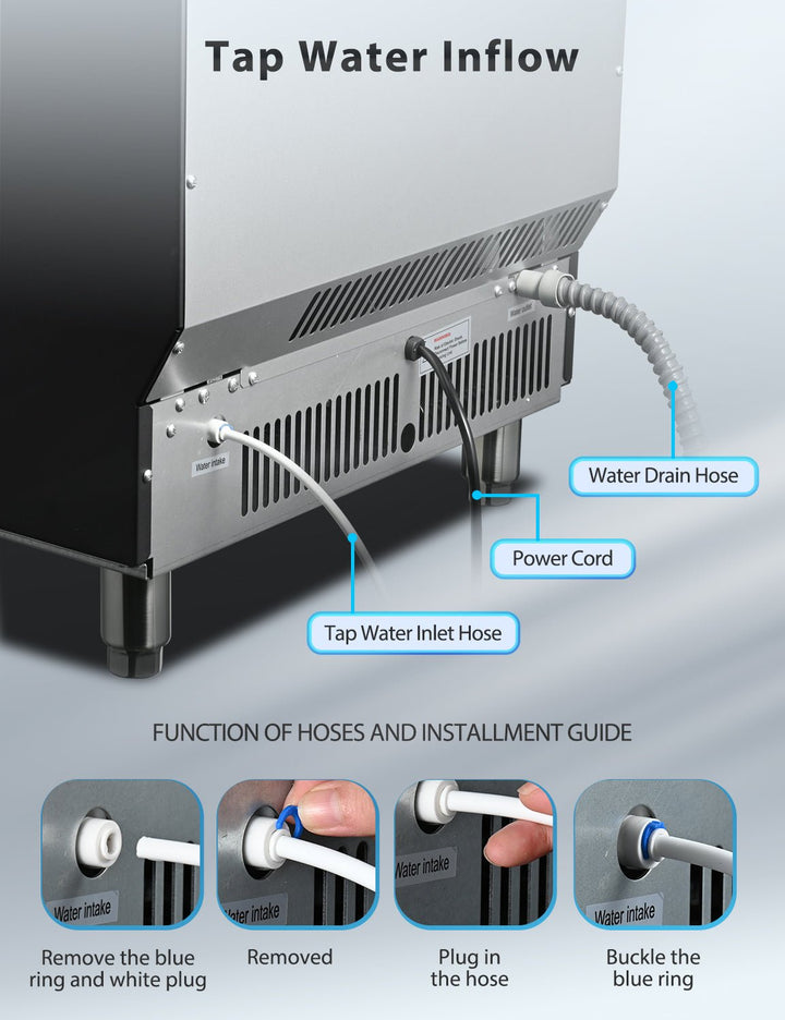 Freestanding Commercial Ice Maker - Z5845A - Multiple Sizes - 100LBS 200LBS 265LBS