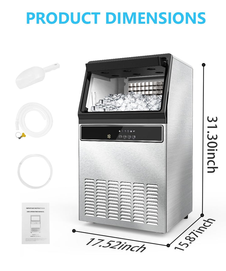 Freestanding Commercial Ice Maker - Z5845A - Multiple Sizes - 100LBS 200LBS 265LBS