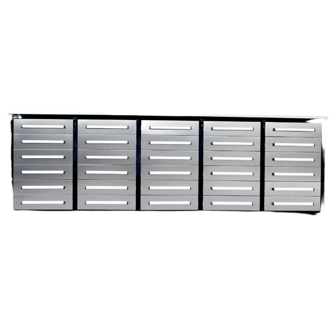 10ft Workbench Storage Cabinet with 30 Drawers