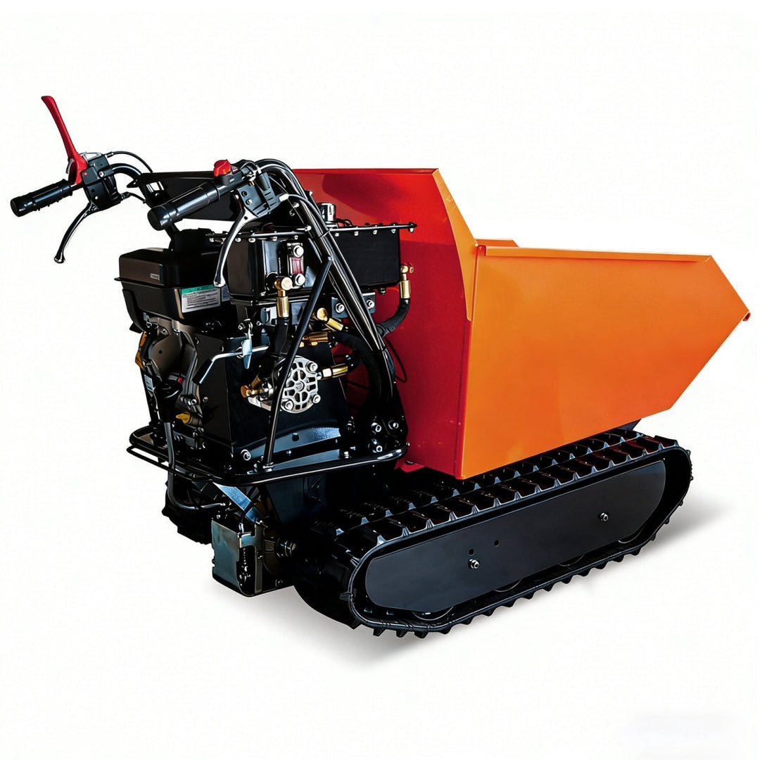 1100lbs Capacity 10HP Gas Powered Track Mini Dumper