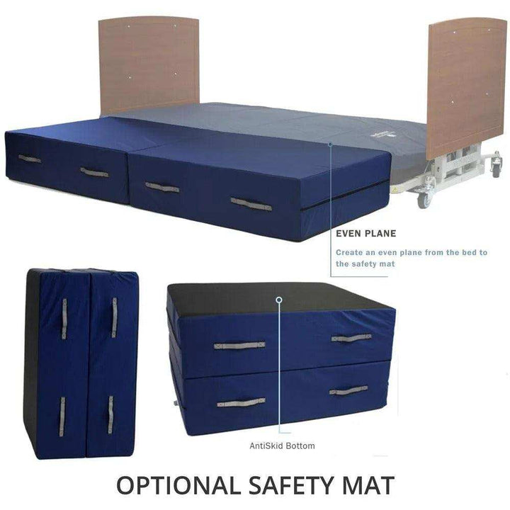 Med-Mizer AllCare Floor Level Low Hospital Bed