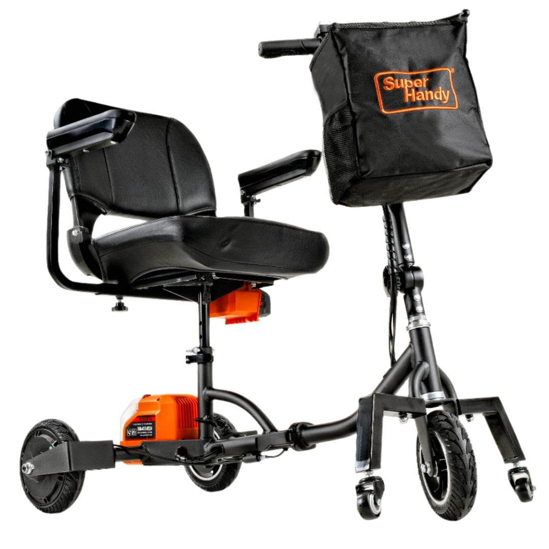 SuperHandy 3 Wheel Power Passport Plus Travel Mobility Scooter - 48V 2Ah Battery 330Lb Capacity