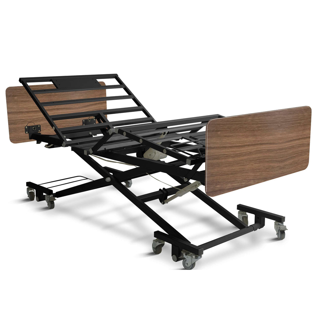 Ultra Low Electric Hospital Bed with Qbar Rails