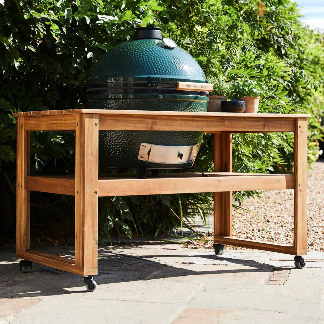 XL Big Green Egg + Acacia Table Package