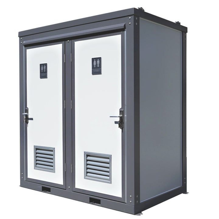 2 Private Toilet Stalls Portable Restroom