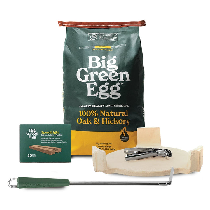 Large Big Green Egg + Corner Modular Nest Package
