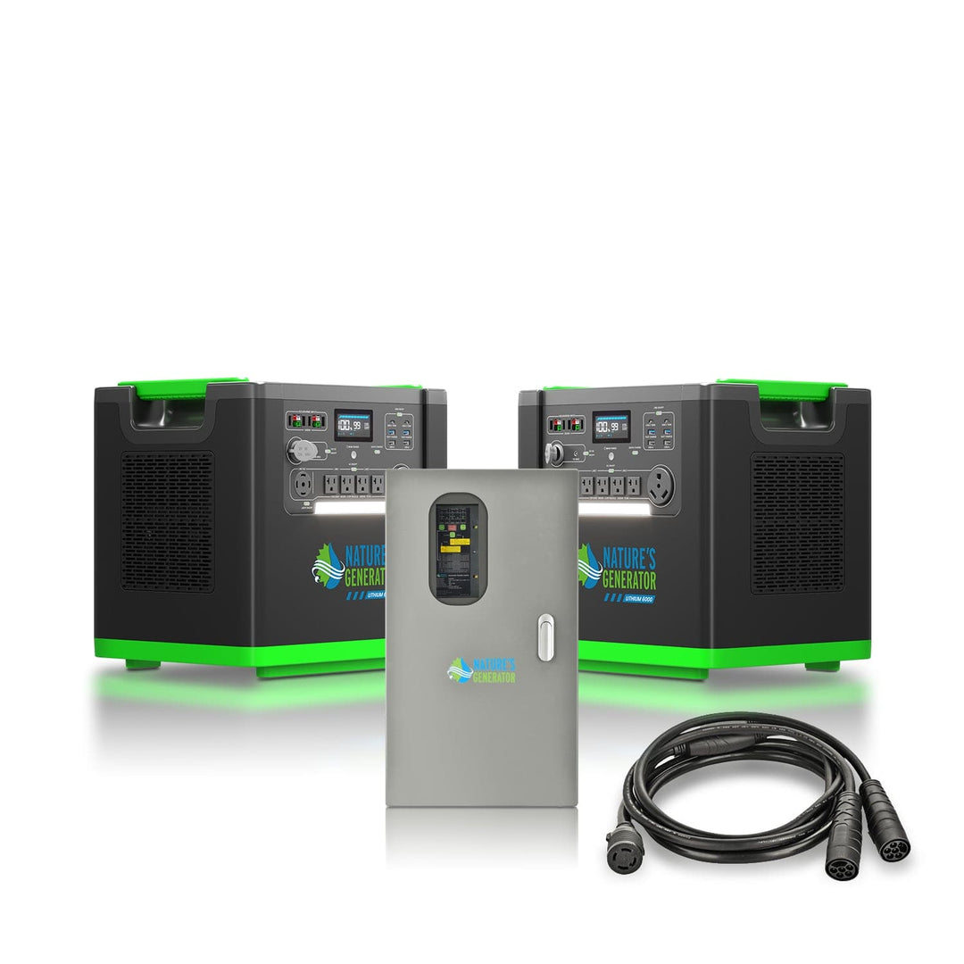 Nature's Generator Lithium 6000 and Transfer Switch