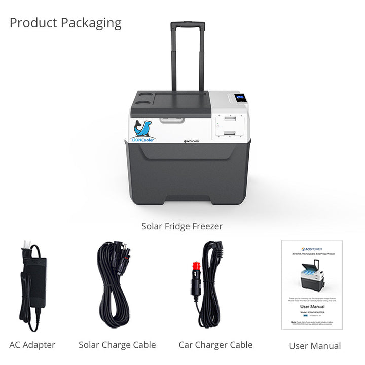 Acopower 40L/42Quarts Fridge Battery Combo