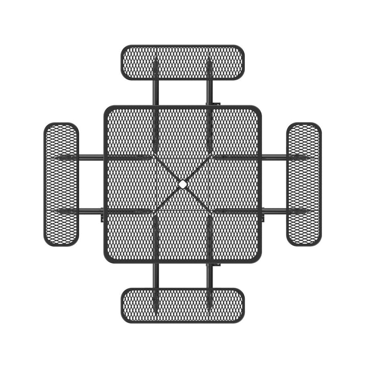 46" Square Picnic Table with Umbrella Hole