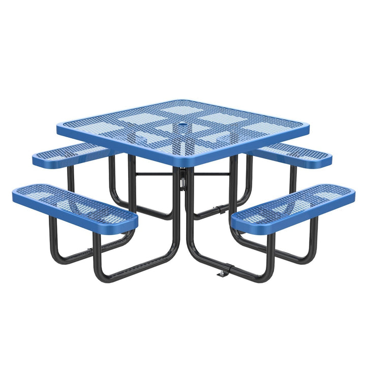 46" Square Picnic Table with Umbrella Hole