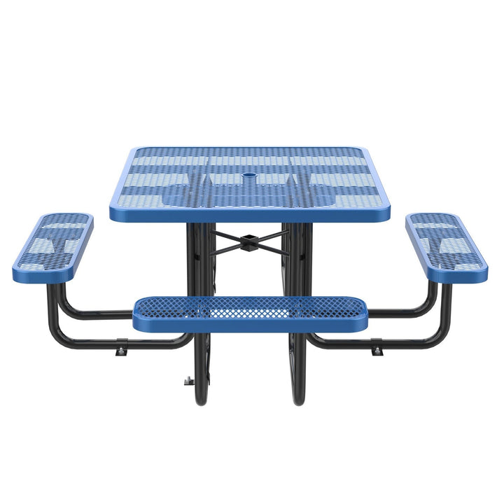 46" Square Picnic Table with Umbrella Hole