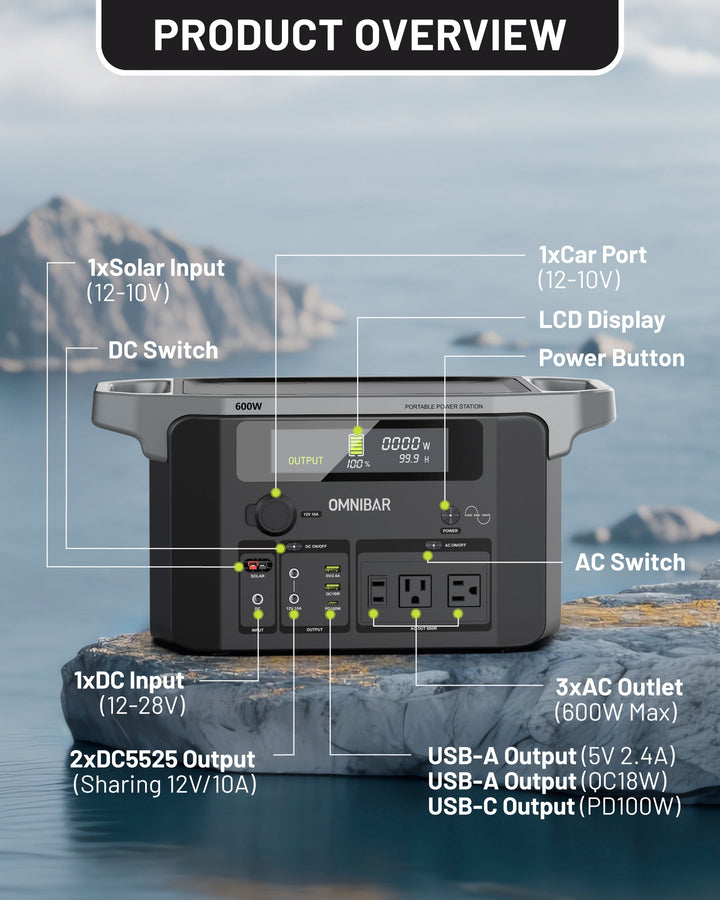 OMNIBAR 600W Power Station