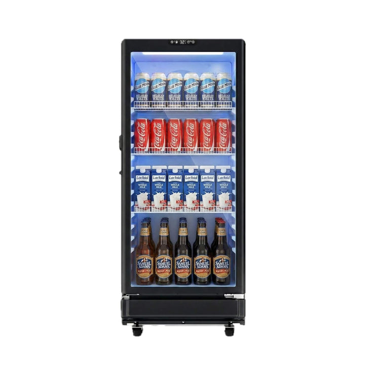 6.0 Cu.Ft Commercial Beverage Refrigerator with Glass Door and Adjustable Shelves