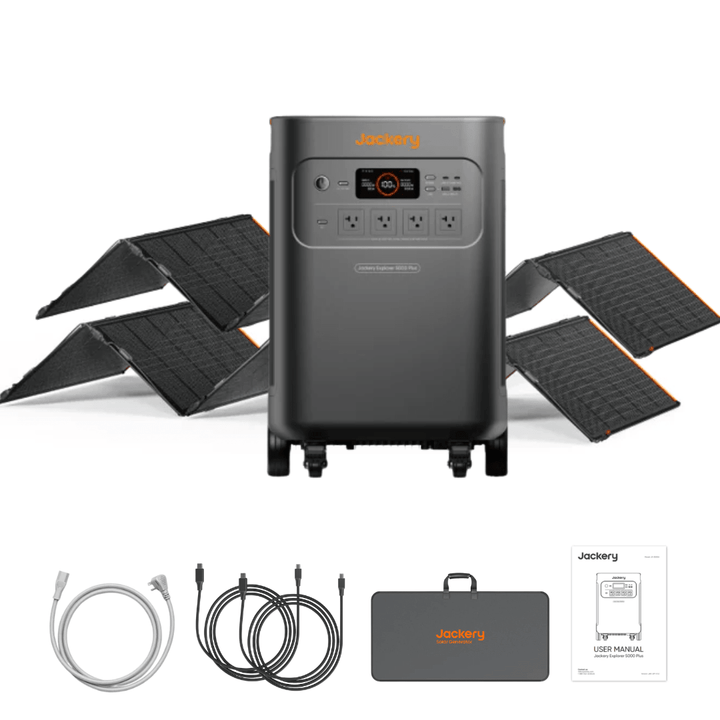 Jackery Explorer 5000 Plus Solar Generator + 2 x SolarSaga 500 X