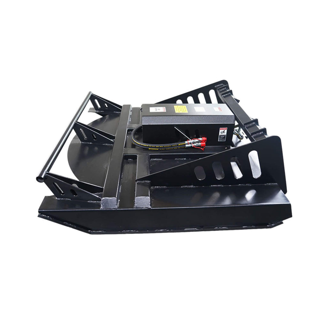 65-Inch Heavy-Duty Skid Steer Brush Cutter Attachment with Universal Quick Attach