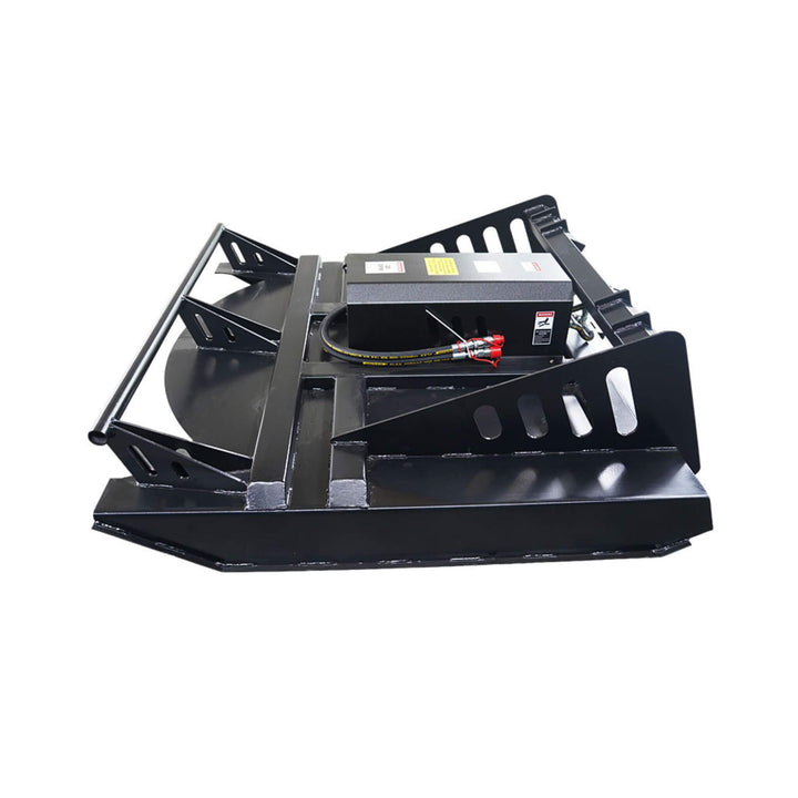 65-Inch Heavy-Duty Skid Steer Brush Cutter Attachment with Universal Quick Attach