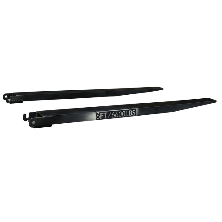 Greatbear 10ft Forklift Extensions 6” Wide Forks, 6600lbs Capacity (Pair)
