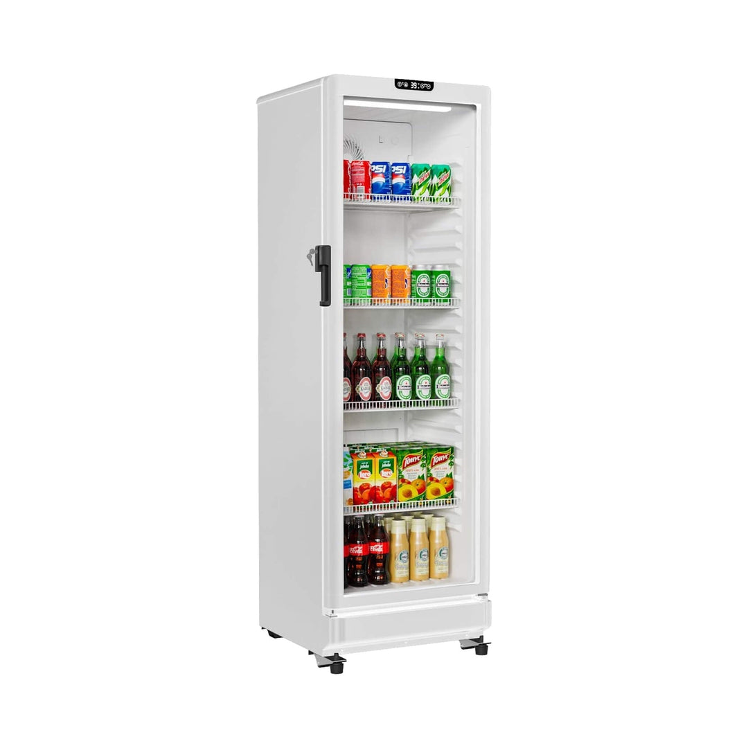 8.5 Cu.Ft Commercial Single Glass Door Beverage Merchandiser Refrigerator