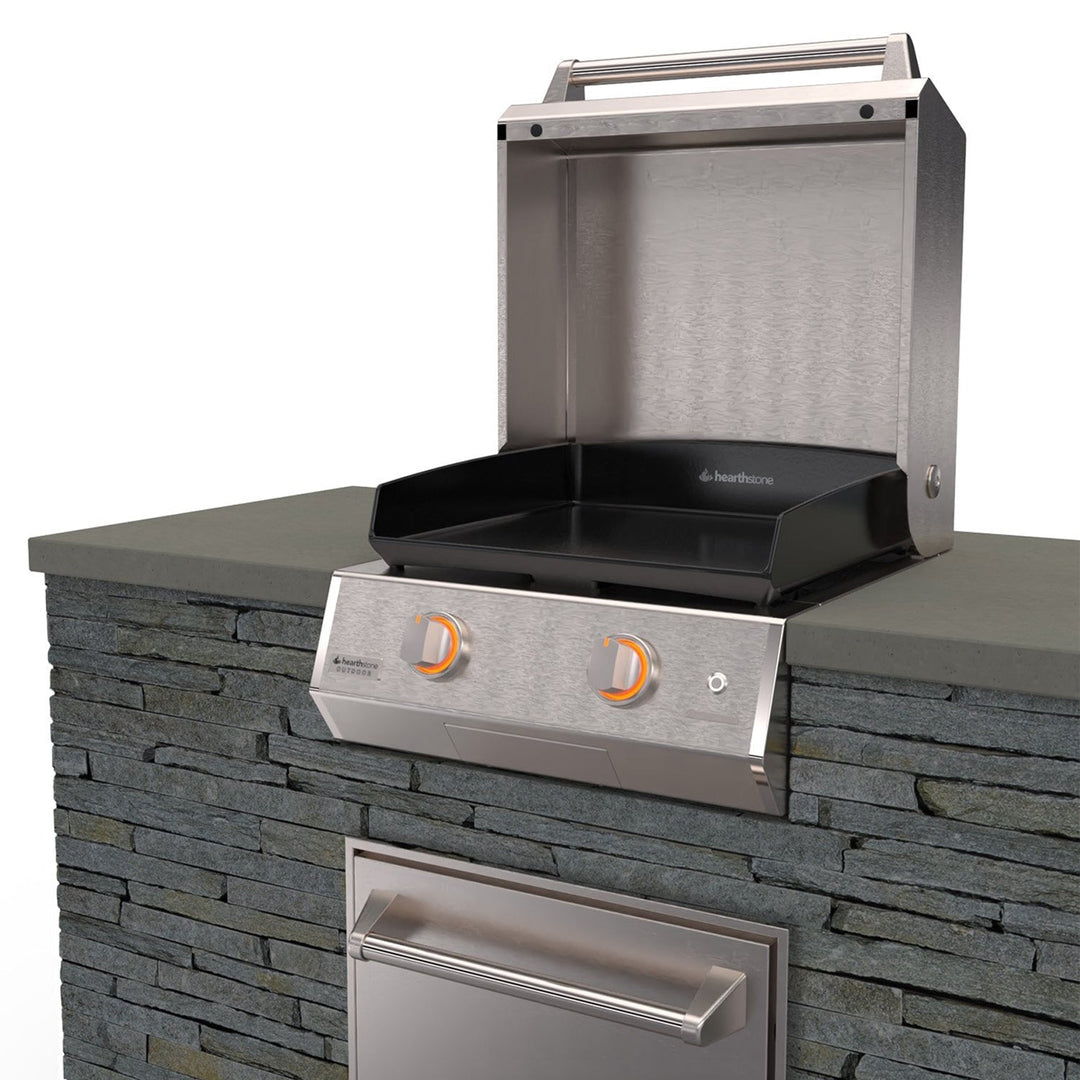 Brabura 22 Gas Griddle (Enameled Cast Iron)