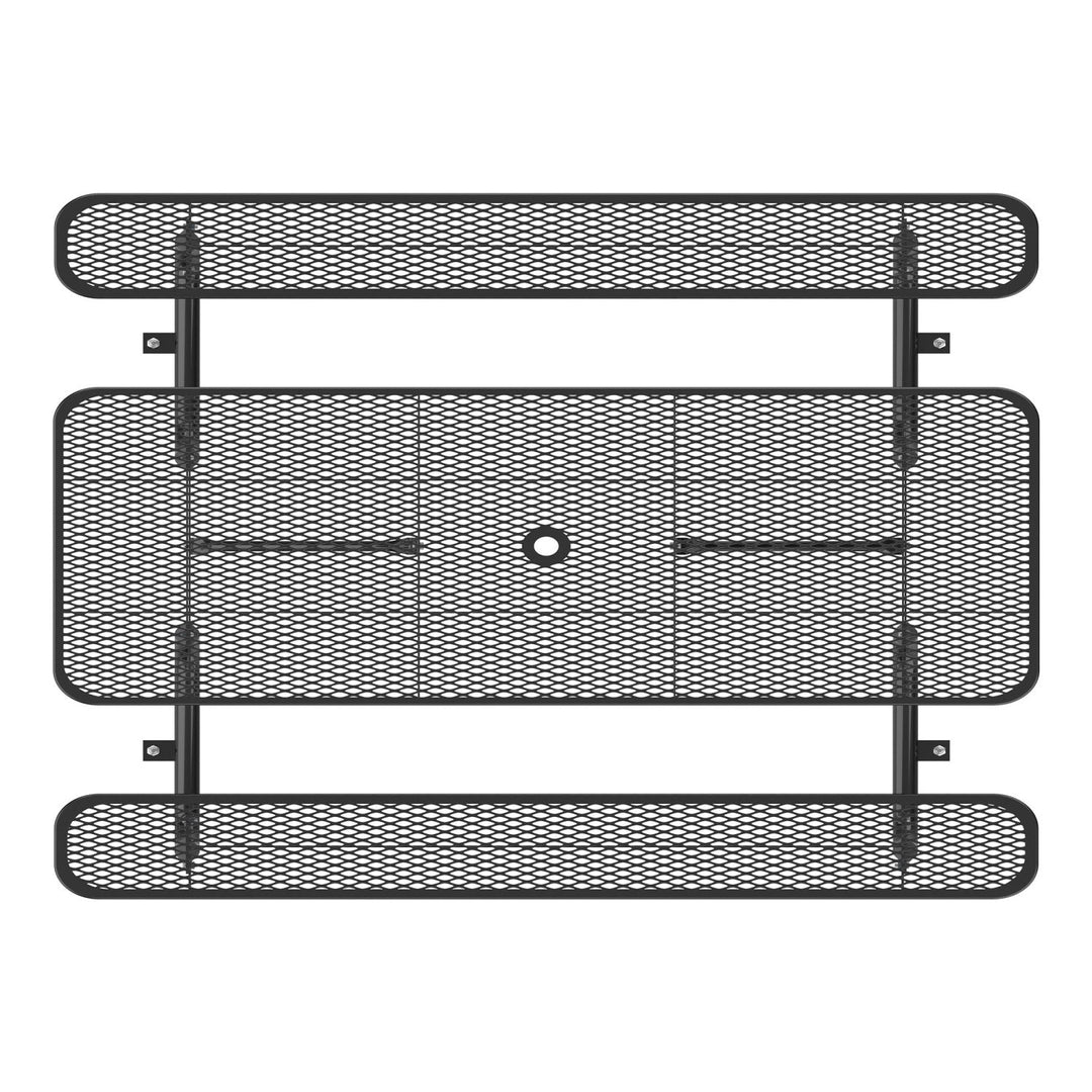 8ft Rectangle Picnic Table with Umbrella Hole