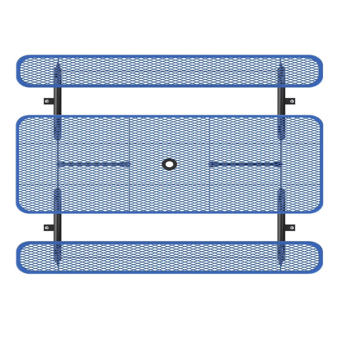 8ft Rectangle Picnic Table with Umbrella Hole