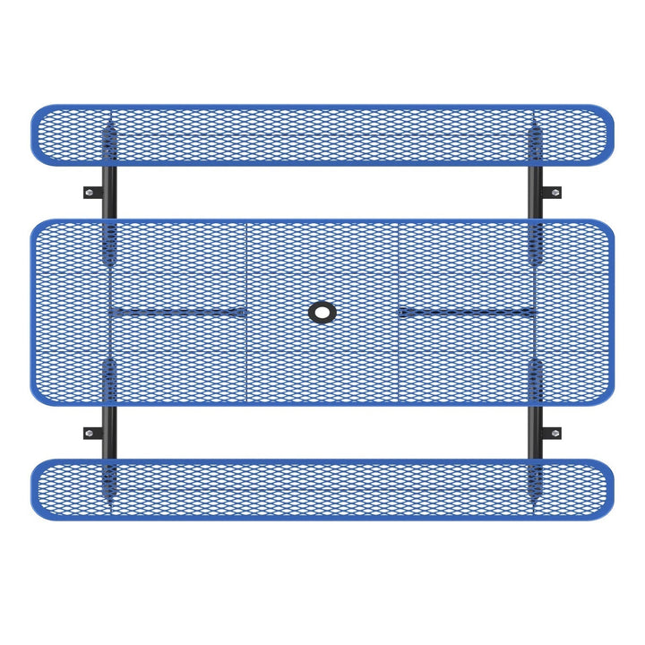 8ft Rectangle Picnic Table with Umbrella Hole