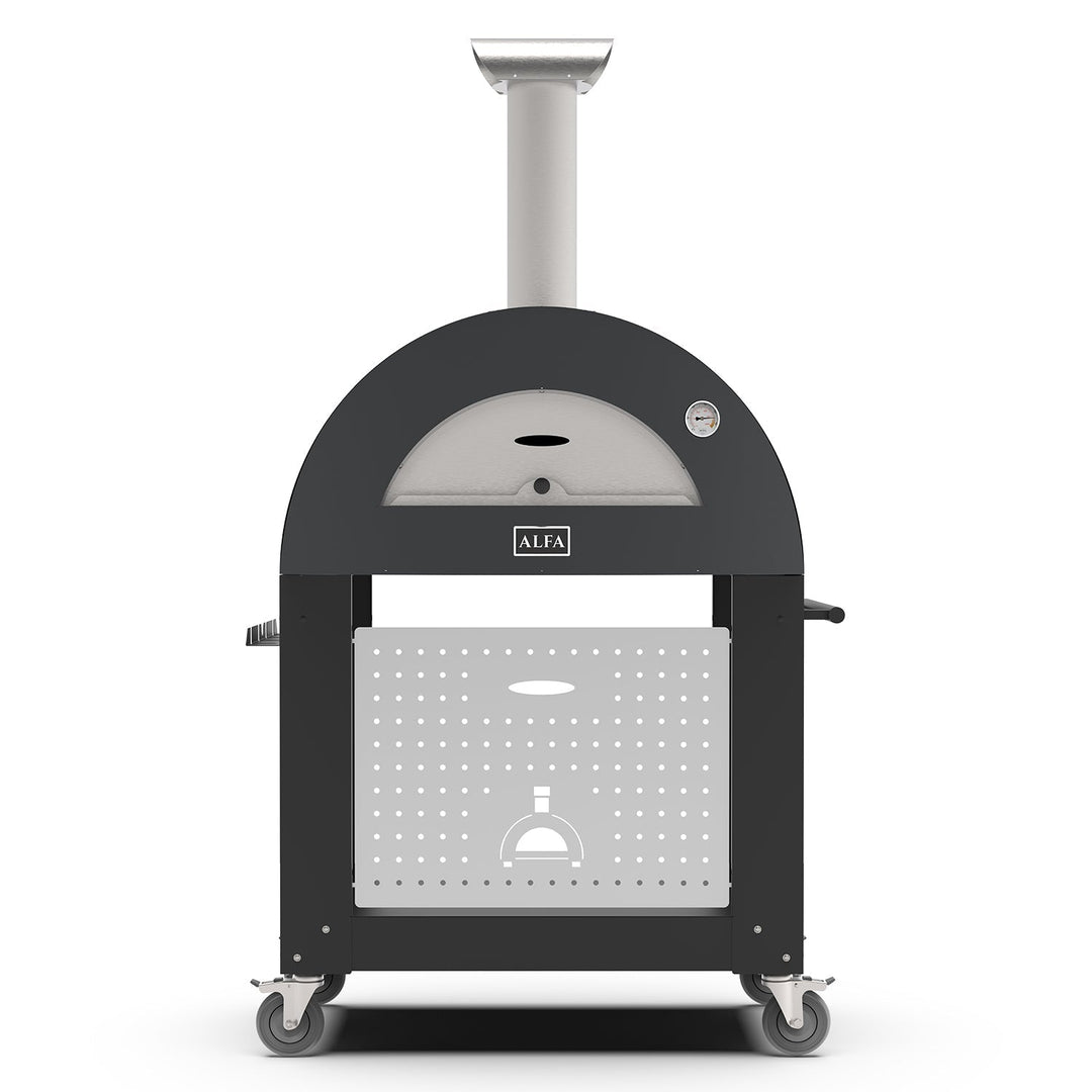Alfa Moderno 2 Pizze Gas Pizza Oven w/ Rolling Base