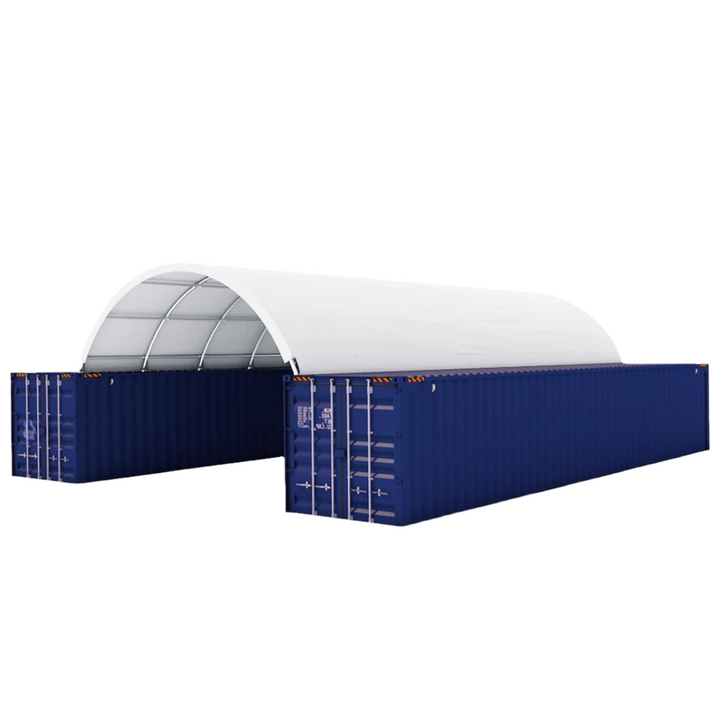 20FT x 40FT Container Shelter with Closed Back Panel