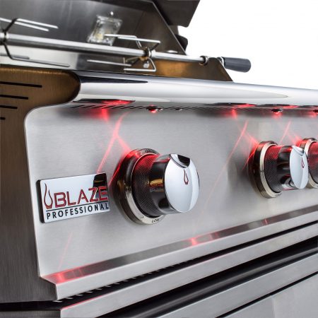 Blaze PRO 34" 3-Burner Built-In Gas Grill w/ Grill Cart - BLZ-3PRO + BLZ-3PRO-CART