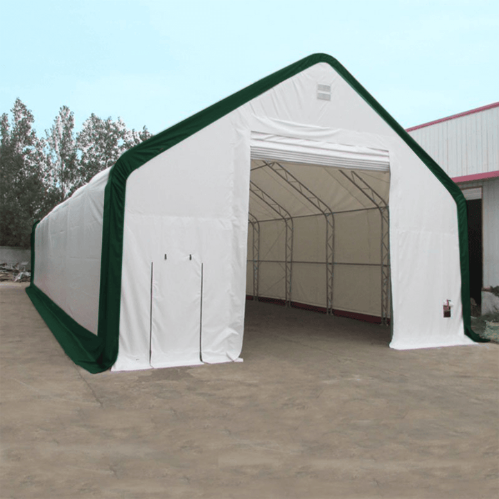 W 30FT x L 80FT x H 20FT Double Truss Storage Shelter