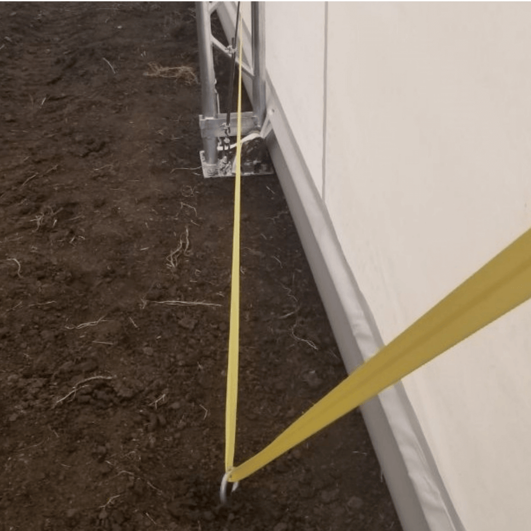 W 40FT x L 64FT x H 23FT Double Truss Storage Shelter