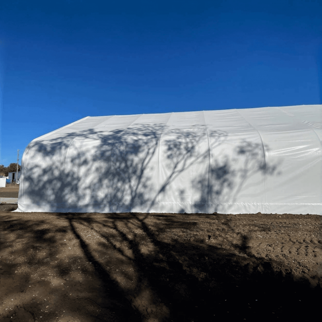 W 50FT x L 80FT x H 23FT Double Truss Storage Shelter