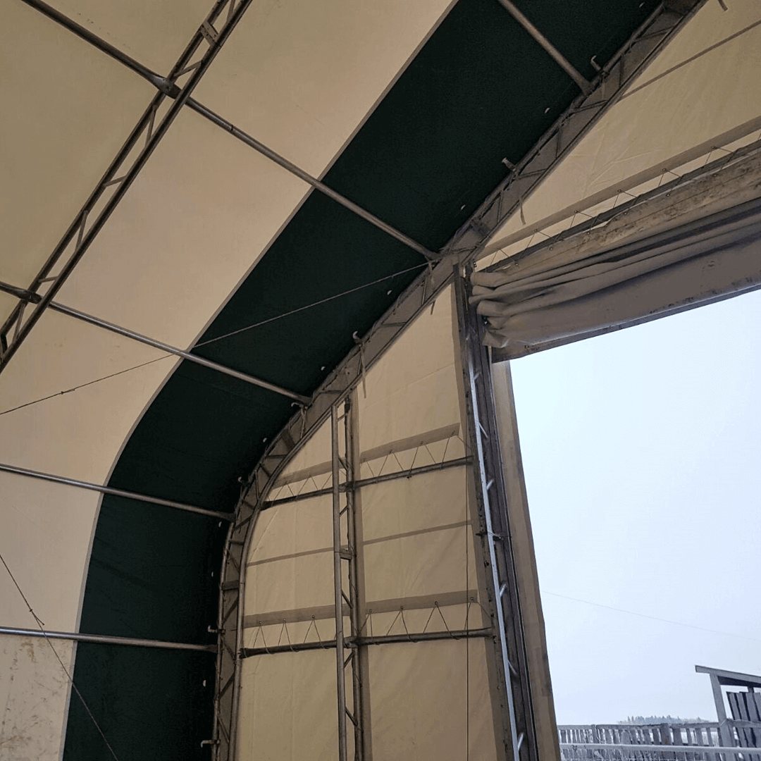 W 30FT x L 40FT x H 20FT Double Truss Storage Shelter