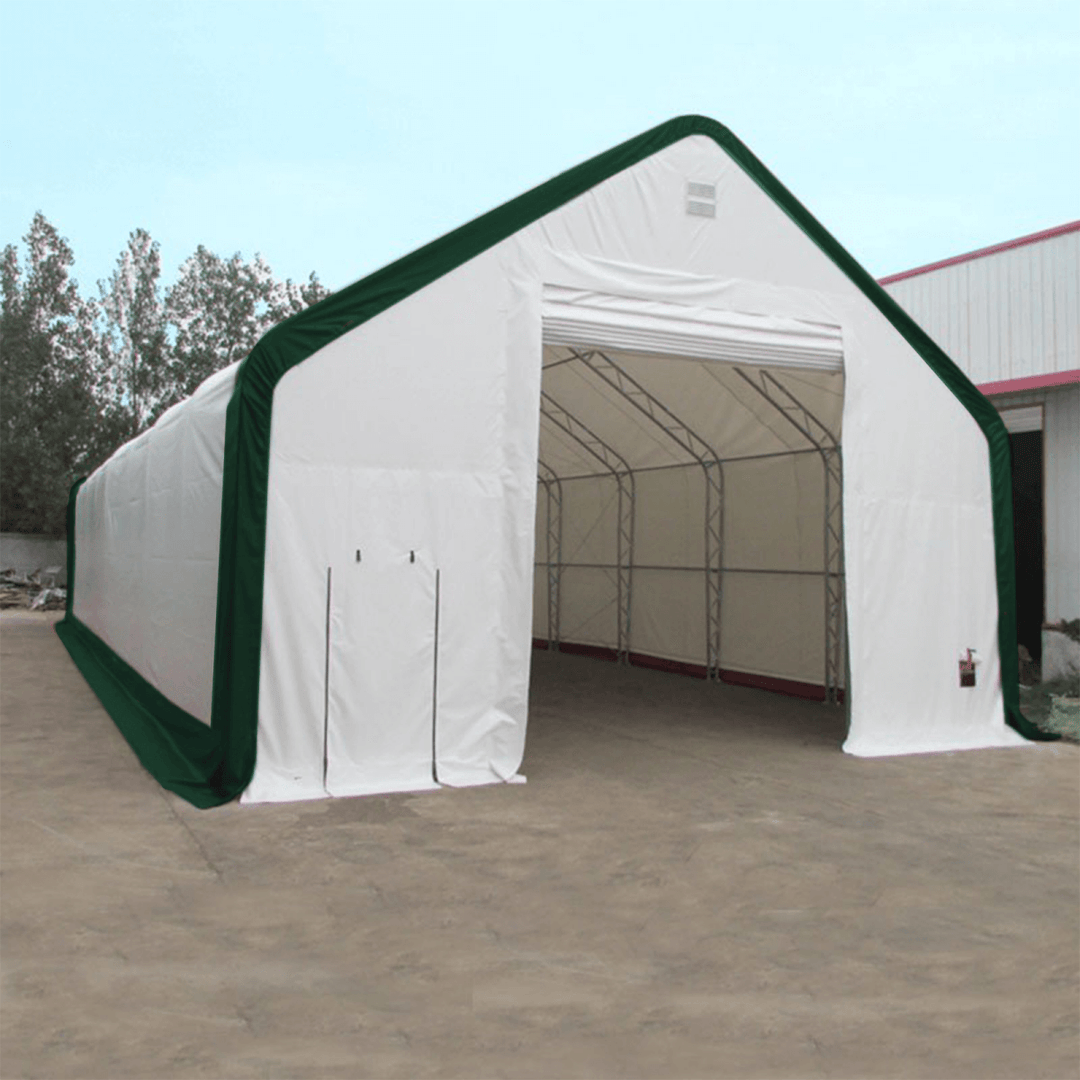 W 30FT x L 40FT x H 20FT Double Truss Storage Shelter