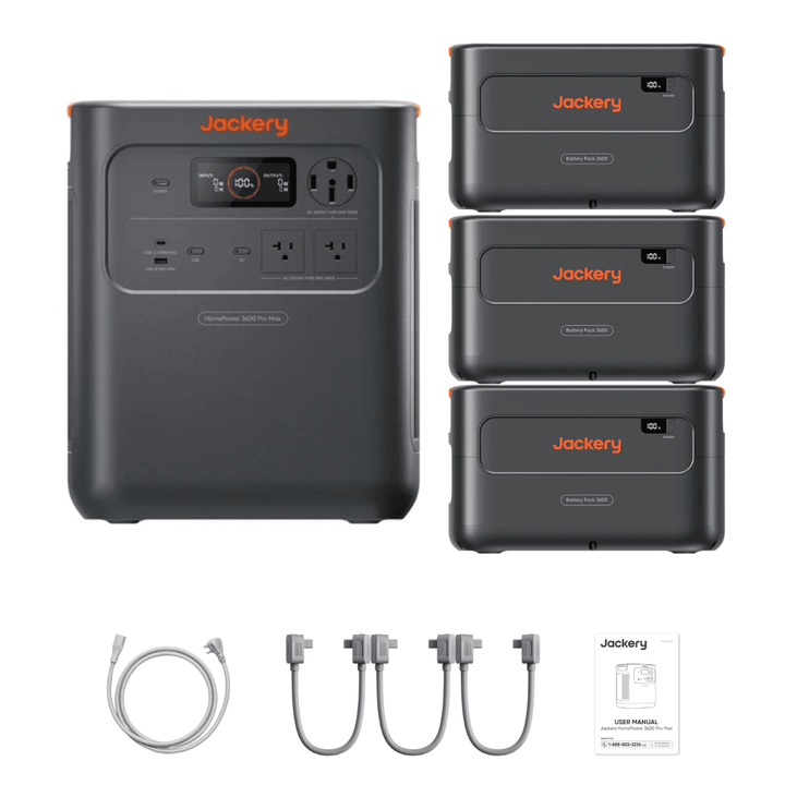 Jackery HomePower 3600 Pro Max + Extra Batteries