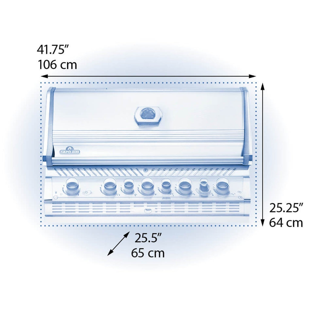 Napoleon Built-in Prestige PRO 665 RB w/ Infared Rear Burner (Stainless Steel) 7-Burner