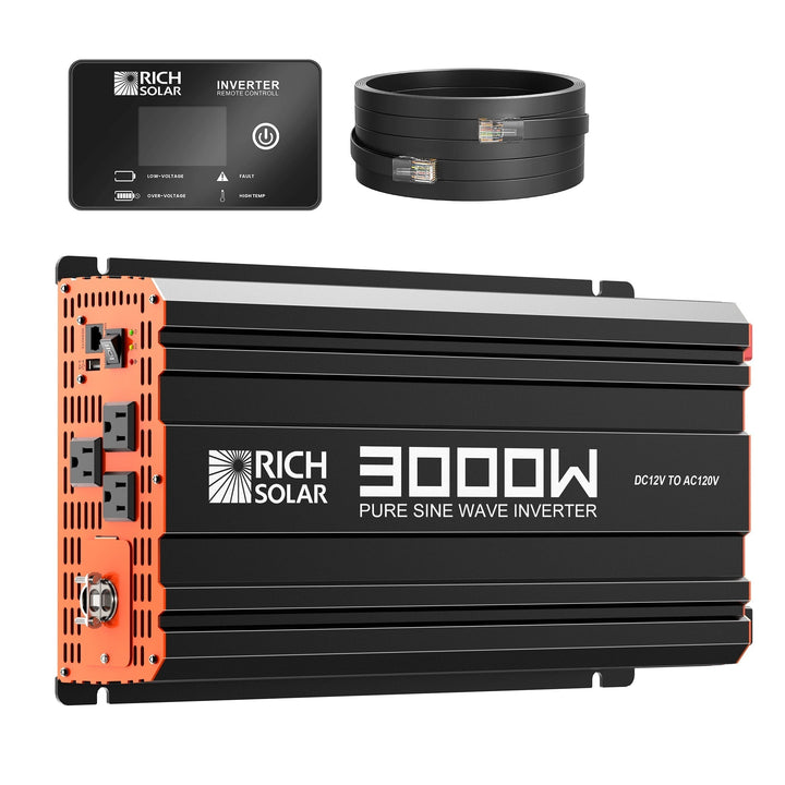 Rich Solar NOVA PURE 3K | 3000 Watt (3kW) 12 Volt Industrial Pure Sine Wave Inverter
