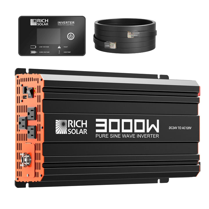 Rich Solar NOVA PURE MAX 3K | 3000 Watt (3kW) 24 Volt Industrial Pure Sine Wave Inverter
