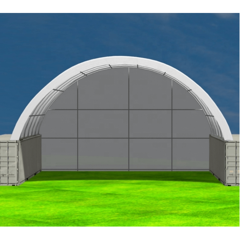 Rear Cover for Gold Mountain Shipping Container Canopy Shelter 40FT x 40FT x 11FT