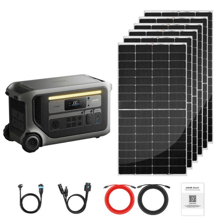 Anker SOLIX F3000 + Custom Solar Panels Kits