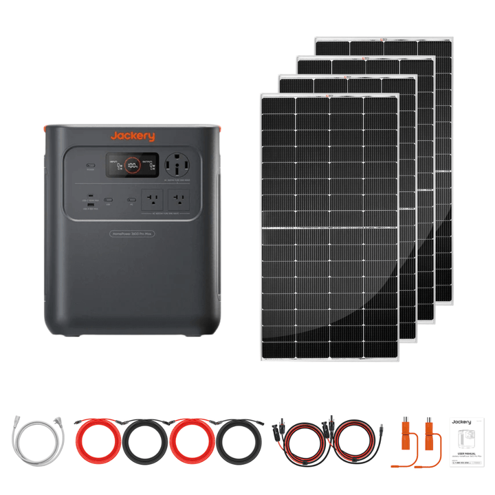 Jackery HomePower 3600 Pro Max Portable Power Station + Custom Solar Panel Bundle Option