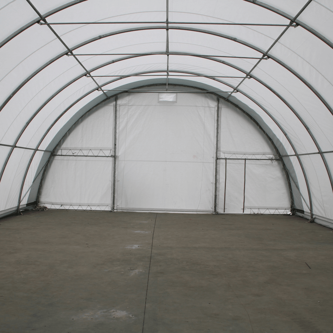 W 30FT x L 40FT x H 15FT Single Truss Arch Storage Shelter