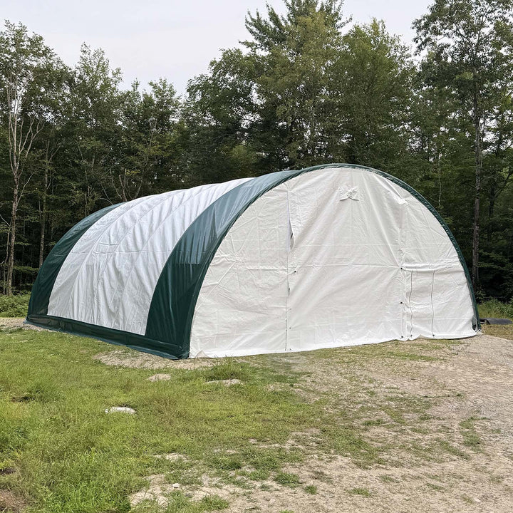 W 30FT x L 40FT x H 15FT Single Truss Arch Storage Shelter
