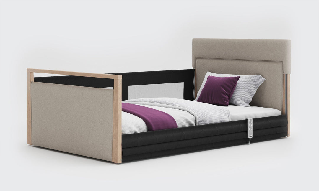 Solo SafeSide Upholstered Profiling Floor Bed