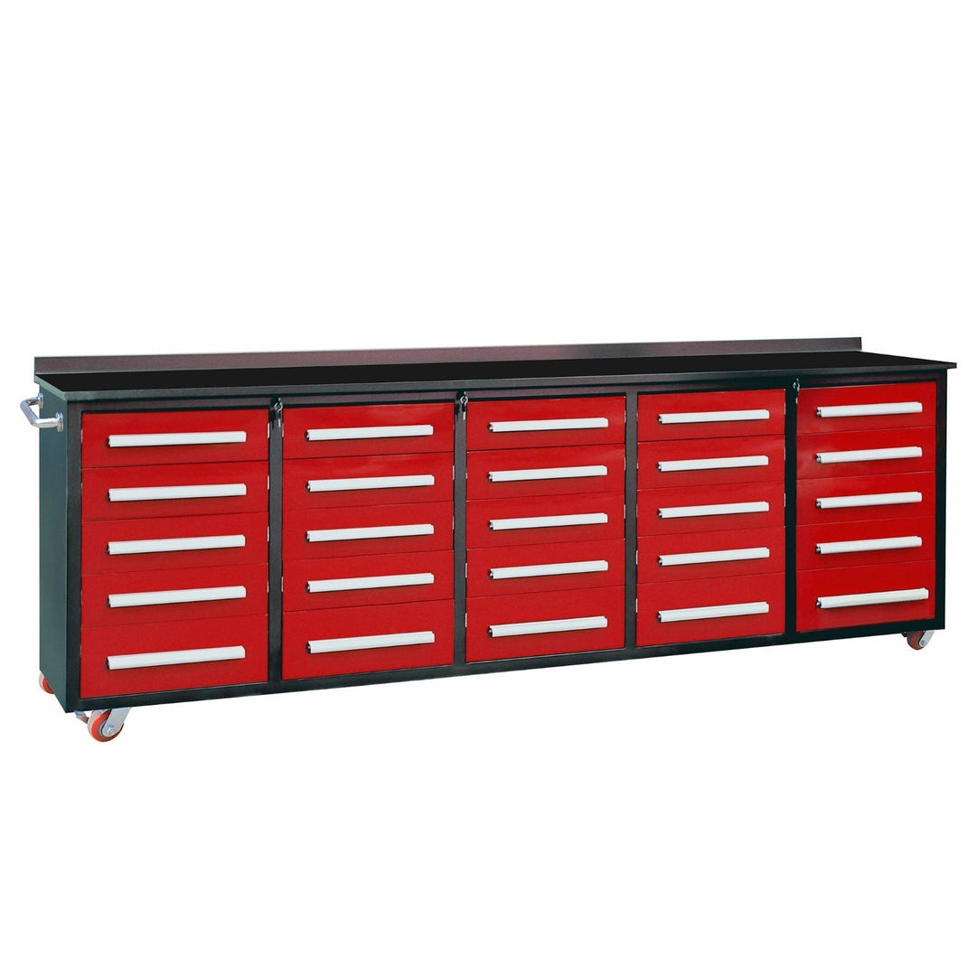 10 ft Heavy Duty Workbench with 25 Drawers